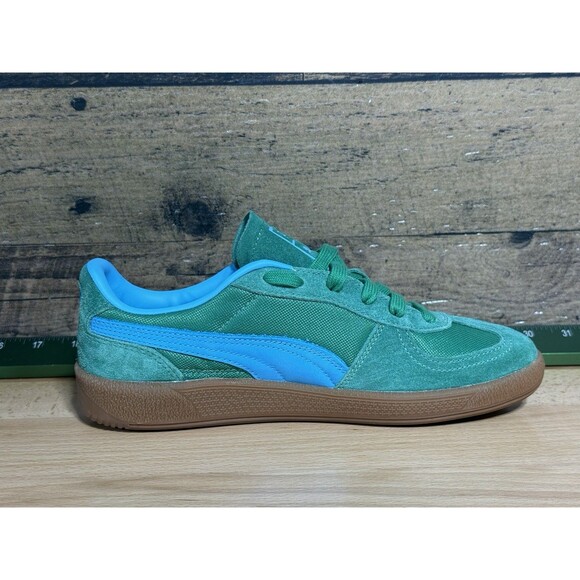 ?NEW-PUMA Palermo Vintage Update Lace Up  Mens Green Sneakers Casual Shoes 6 main image 4